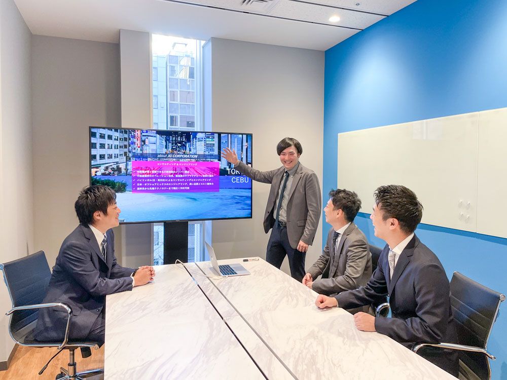東京八重洲オフィス 会議室でのプレゼンテーション